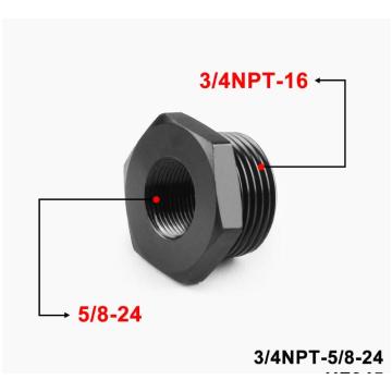 1/2-28 auf 3/4NPT Aluminium-Ölfilteradapter