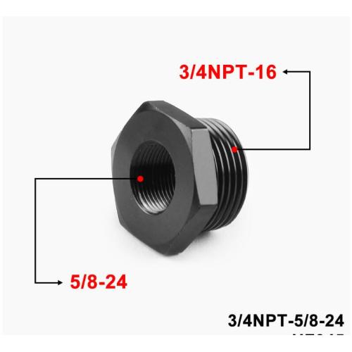 1/2-28 ~ 3/4NPT 알루미늄 오일 필터 어댑터