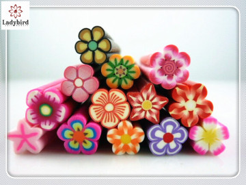2014 ladybird colorful fimo Flowers Polymer Clay for diy 3D nail decoration promotion