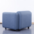 Blaues modernes Gewebe-einzelnes Sofa