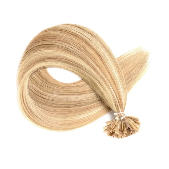 Raw Indian Malaysian Long Silky Straight Mongolian  No Processed 30 Inches Nail U Tip Hair Extension Russian Remy Human Hair