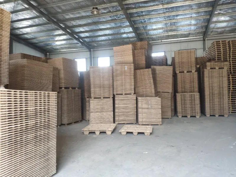 Title: **Fumigation-Free Nestable Compressed Wood Pallet**