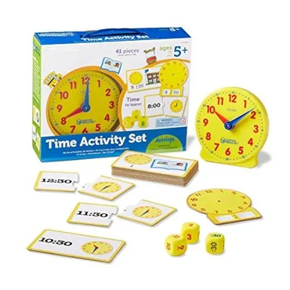 Montessori Sensory Toys: Comprehensive Educational Clock for Kids - Fostering Mathematics, Clocks and Time Understanding through Interactive Play