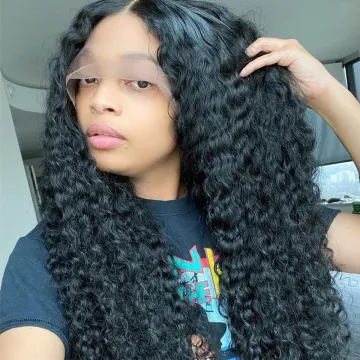 13x4 Water Wave Lace Front Brazilian Virgin Human Hair Wigs, Wholesale Price Unprocessed Lace Frontal Wig Virgin Full Lace Wigs