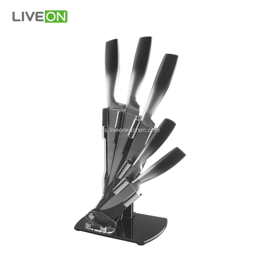 Sistema del cuchillo de cocina del acero inoxidable 5pcs