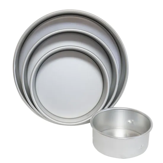 Rk Bakeware China Manufacturer-41225 12" X 2" Glazed Aluminized Steel Round Cake Pan