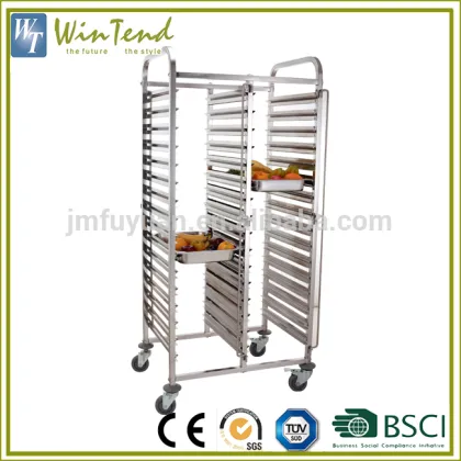 Bread tray mobile trolley customizable all size baking tray rack for kitchen