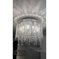 Iluminação moderna de lustre de teto baixo Cadeia Cadeia de iluminação de luxo Chandelier de cristal