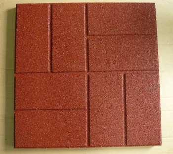 Fire Retardant Custom Rubber Granules Flooring / Outdoor Flooring Tile