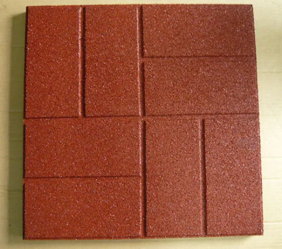 Fire Retardant Custom Rubber Granules Flooring / Outdoor Flooring Tile