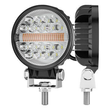 2023 New Round Amber DRL 4 Inch LED Work Lamp for Tractors (24V/12V)