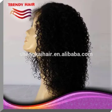 Hight Quality Products Kinky Curly Swiss Lace Full Lace Wig