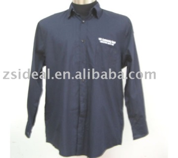 men's cotton dress botton down shirt