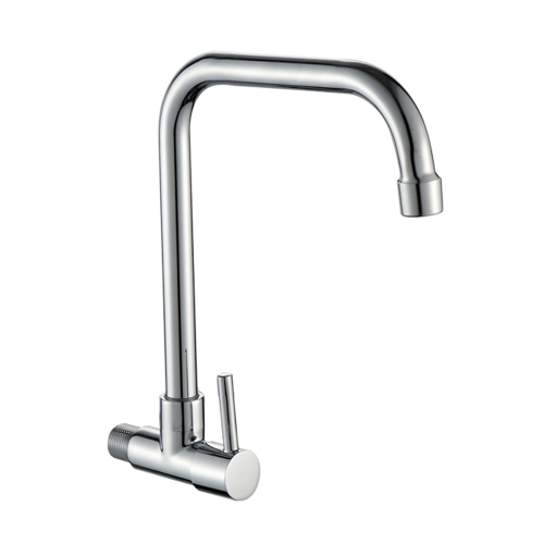 Long neck single-handle cold water ridge kitchen faucets