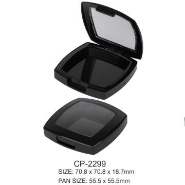 Custom Square Plastic Power Compact Case/Window Single Pan