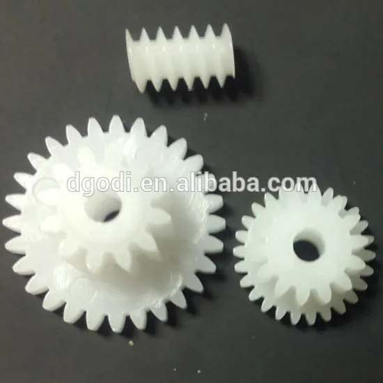 Plastic double spur pinion gear and compound gear