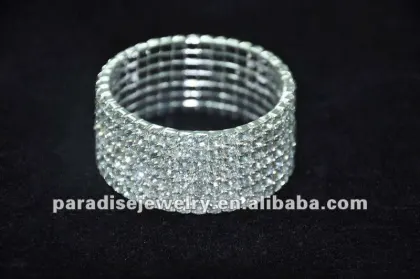 seven rows Stretch Rhinestone Bracelet