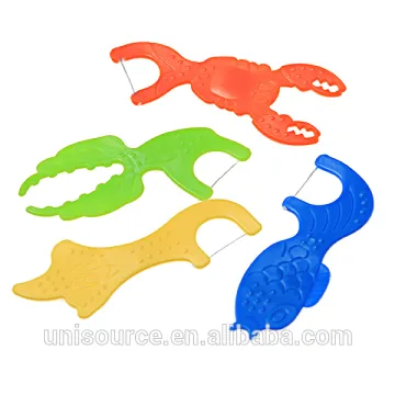 Animal dental floss sticker for kids