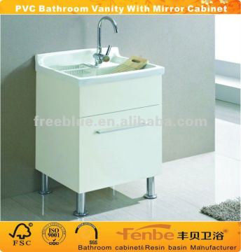 PVC laundry sink cabinet