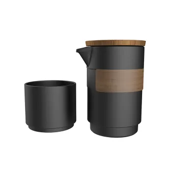Custom OEM Logo Ceramic Tea Set with Filter for Travel
