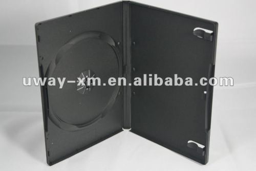 UW-DS-004A Long 14mm single black DVD case, made of PP material