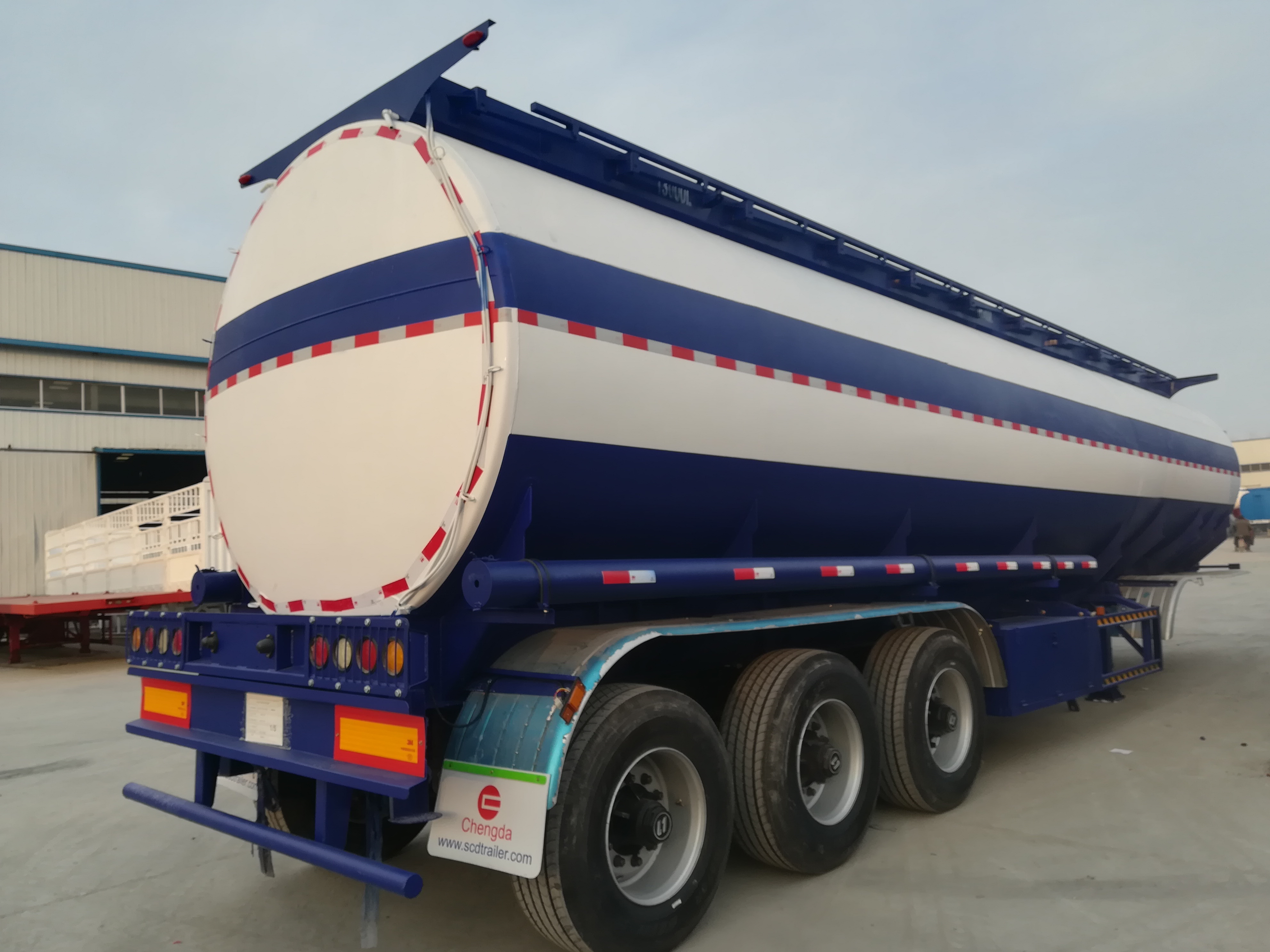 3 axles 42000 liters fuel tank trailer
