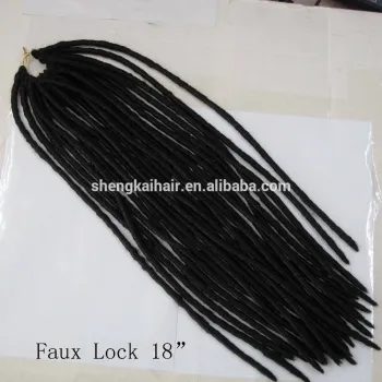 Quality Japan fiber synthetic braiding hair Faux Lock 18inch