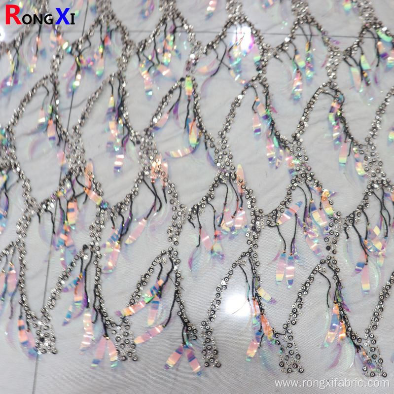 Professional Stretch Sequin Fabric With CE Certificate