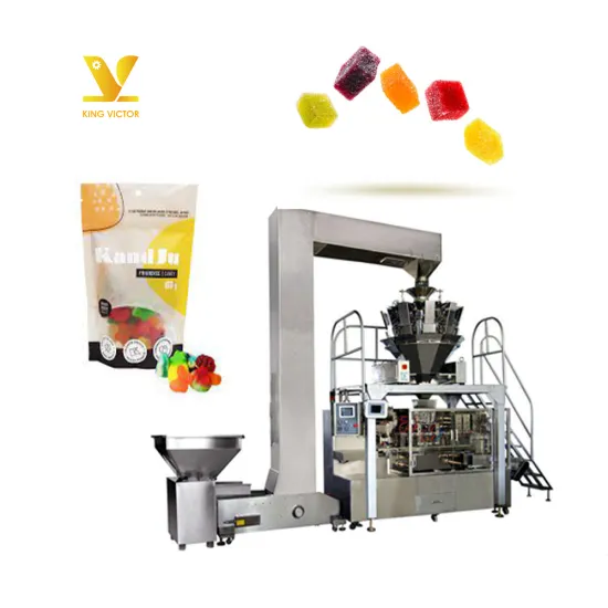 Automatic Multihead Weigher for Gummy Candy Packaging
