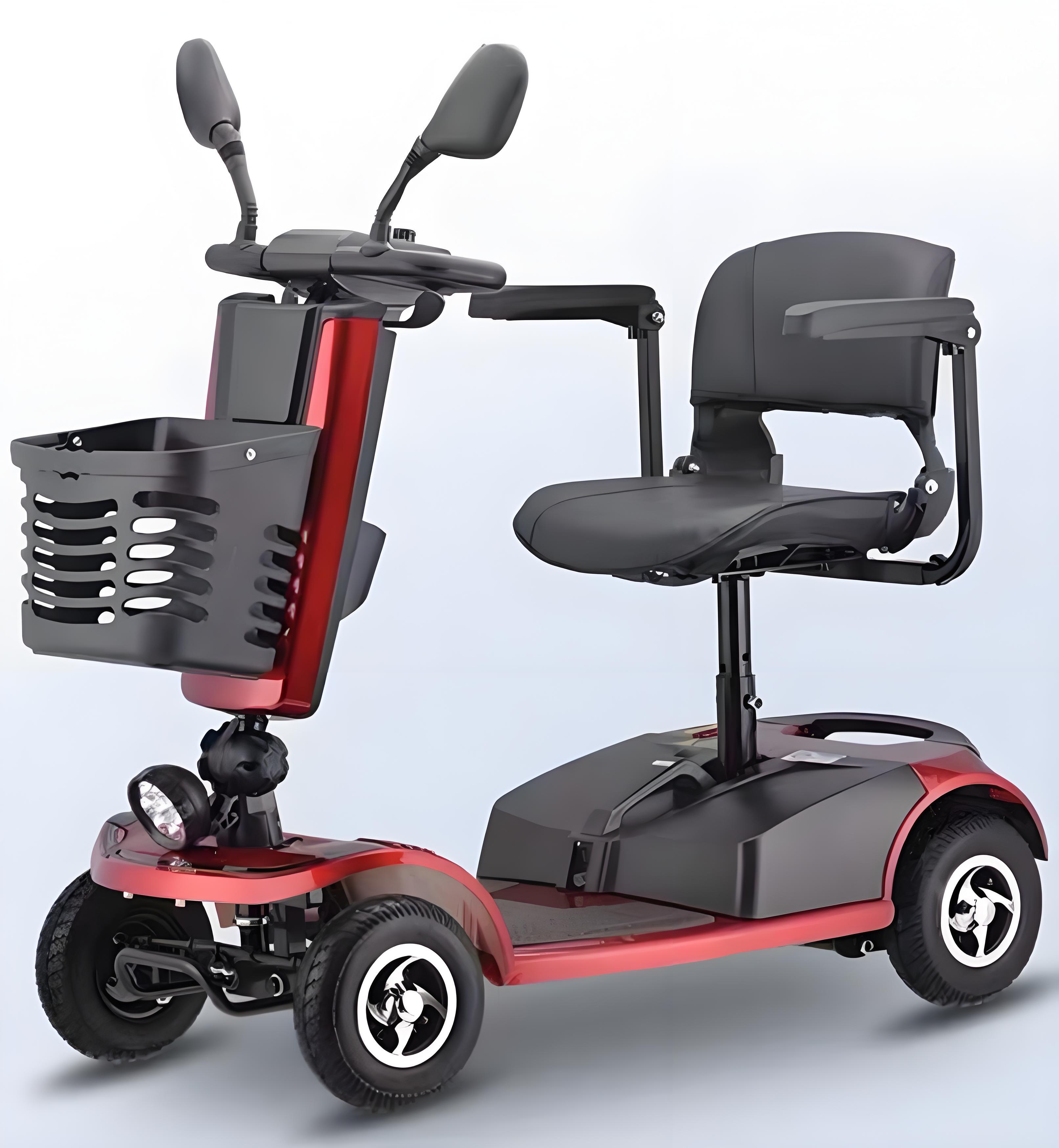 Elderly people use four wheeled vehicles for commuting