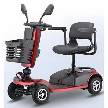 Elderly people use four wheeled vehicles for commuting