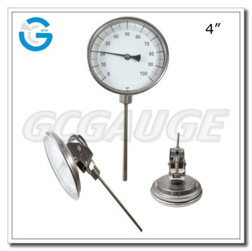 High Quality All stainless steel any angle bimetal thermometer