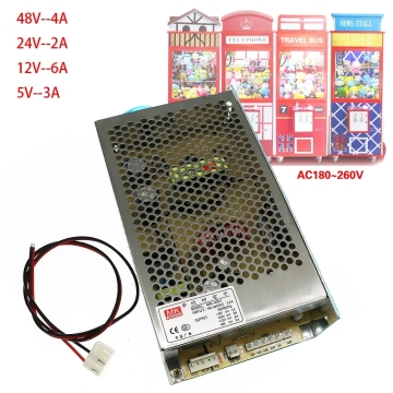 MK-48 Arcade Power Supply 180~260VAC for Claw Machine 5V 12V 24V 48V