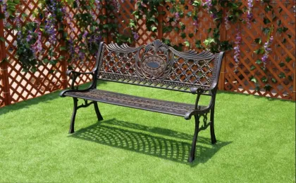 Antique Vintage Cast Aluminum Outdoor Patio Garden Benches and Furniture