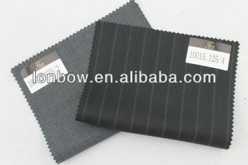 Super130 tailor made merino wool men's suiting fabric wholesale
