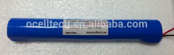 UL1642 18650 LiFePO4 Battery Cell with Connector for Solar lighting