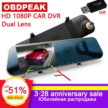 dash camera dvrs cars dvr mirror dual lens car camera rearview mirror recorder video registrator full hd1080p dash cam camcorder
