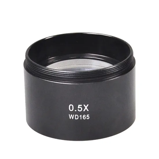 WD165 0.5X 0.7X Auxiliary Microscope Lens for Trinocular Stereo Zoom