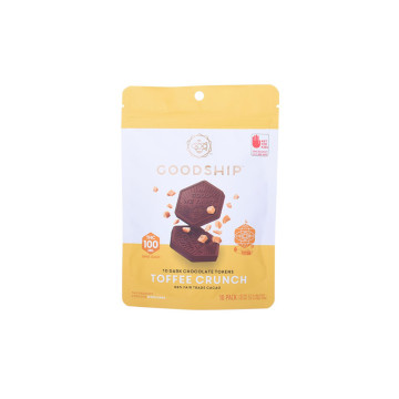 Жара запечатанная плоская застежка -молния шоколадная упаковка конфет