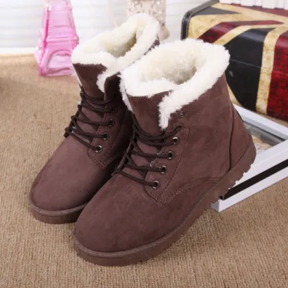 New arrival women boots warm snow boots platform ankle boots