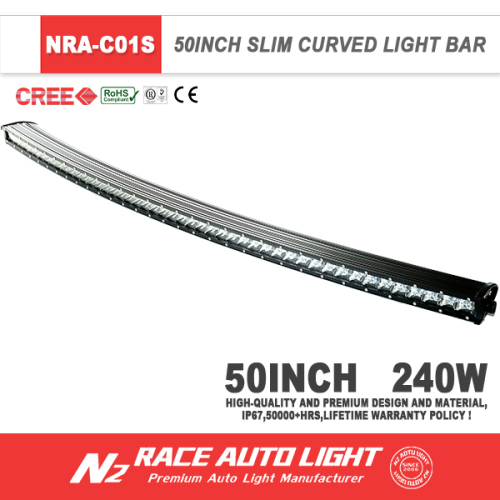 NEW PRODUCT 240W single row curved light bar affordable offroad led light bar