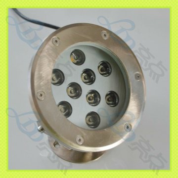 New fashion 9W 24V round IP68 swimming pool flat led lights