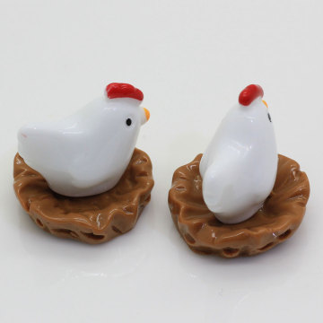 Kawaii artificiel 100 pièces nid de poulet en forme de résine Cabochon pour artisanat fait à la main perles Slime enfants jouet décor