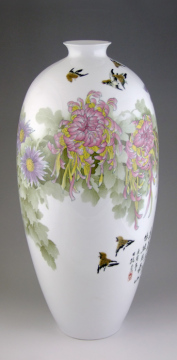 Decoration Porcelain Art Articles 5 Colors Under Glazed
