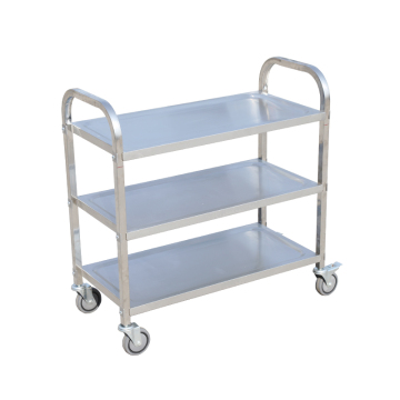 Stainless Steel Service Cart for Commercial Kitchens and Restaurants