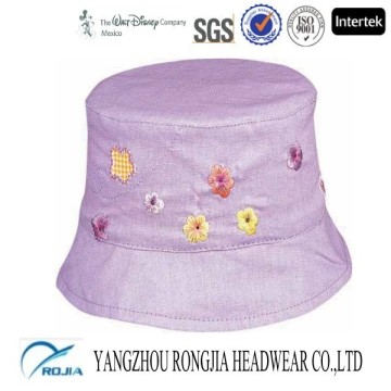 Embroidery Kids Bucket Fashion Baby Girl High Quality Cap