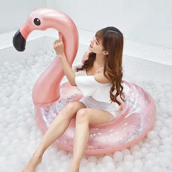 Large Inflatable Swimming Ring Circle Flamingo Swimming Pool Floating Row Tube Raft Adult Water Bed Lifebuoy Safe Water Toys