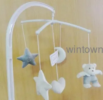 High quality Baby musical mobile with star, moon, bear and heart shape