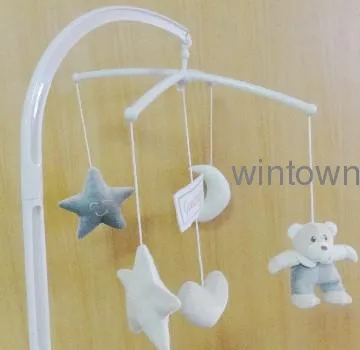 Baby music mobile with star, moon, bear and heart shape