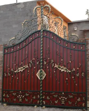 villa custom cast iron doors